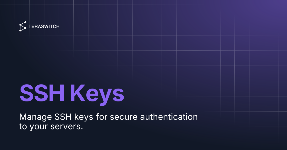 SSH Keys | Teraswitch